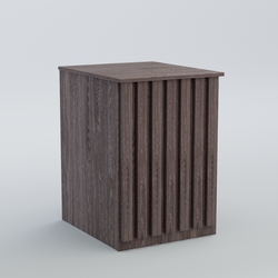 Ресепшен - стол узкий серии ПРИЛИВ №9, Ясень Анкор темный