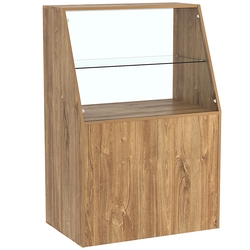 Прилавок для конфет и орехов №1-СП, Дуб канзас коричневый Н1113 ST10