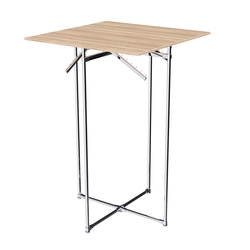 Хромированное вешало КВАДРАТ №1-3 (верхняя платформа - ДСП 16мм), Дуб Сонома