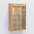 Витрина настенная №202-3А с четырьмя полками и подсветкой Дуб Золотистый