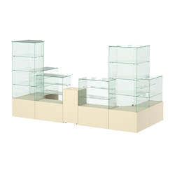 Павильон ИСТРА пристенный №8а (6, 68 кв.м), Крем Вайс