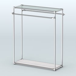 Островная торговая система ХРОМ 1200 мм №4, Ясень Анкор светлый