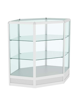 Прилавок из профиля угловой шестигранный №4 (открытый), Серый