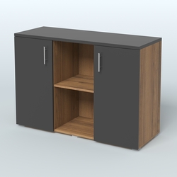 Греденция ТБ-01, Орех + Черный