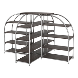 Комбинация стендов TD-06 №3-4 (с полками ДСП 16мм), Дуб Венге