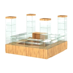 Павильон ИСТРА островной №1а (7, 29 кв.м), Дуб Золотистый