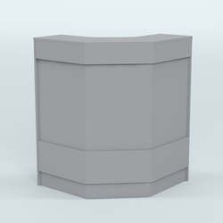 Ресепшен серии ПРАЙМ №3Б угловой, Серый