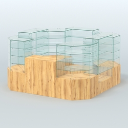 Павильон ИСТРА в центр зала №5 (открытый) (6, 05 кв.м), Дуб Золотистый