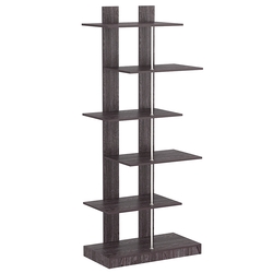 Стеллаж серии КУБ с четырьмя широкими полками №5, Ясень Анкор темный - U31105