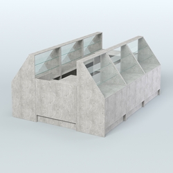 Торговый Островок "Эконом" №20 (5, 45 кв.м), Метрополитан Грей