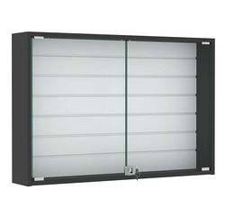 Витрина настенная №3-1Б широкая, Черный