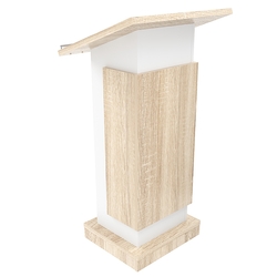 Кафедра для выступлений Конференс №13, Белый + Дуб Сонома