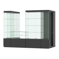 Павильон ИСТРА пристенный №4а (3, 64 кв.м), Черный