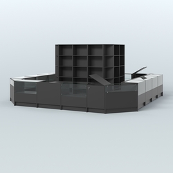 Торговый Островок "Эконом" №1-1 (25, 1 кв.м), Черный