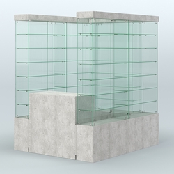 Павильон ИСТРА (глубина витрин-300мм) №1а (2, 70 кв.м), Метрополитан Грей