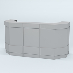 Ресепшен серии ПРАЙМ №6Б со скошенными углами, Серый