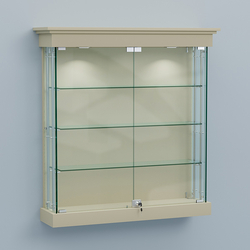 Витрина для музеев "Коллекция" настенная №2-3А-РЕГ, Крем Вайс