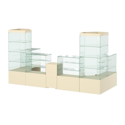 Павильон ИСТРА пристенный №8б (6, 68 кв.м), Крем Вайс