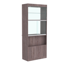 Витрина-прилавок, Ясень Анкор темный