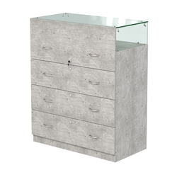 Истра прилавок ювелирный №1 (450мм), Метрополитан Грей