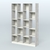 Стеллаж из ДСП серии ЛОФТ №11-1 Метрополитан Грей + Белый