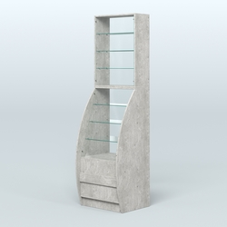 Витрина БРИЗ №1-600, Метрополитан Грей