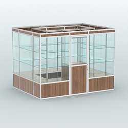 Павильон из профиля островной №1а, Орех