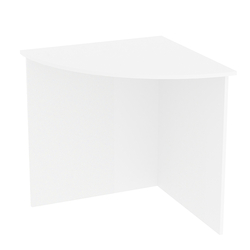 Стол угловой офисный СП-23, Белый