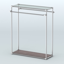 Островная торговая система ХРОМ 1200 мм №4, Ясень Анкор темный