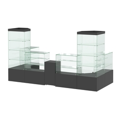 Павильон ИСТРА пристенный №8б (6, 68 кв.м), Черный