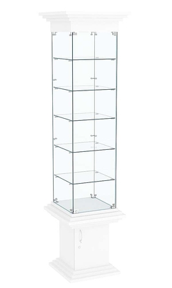 Витрина стаканчик с пятью полками КОЛОСС №502, Белый