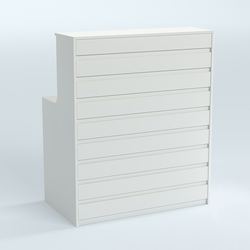 Ресепшен серии ПРАЙМ №1А, Белый