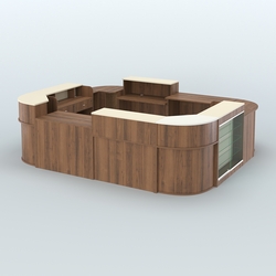 Островной павильон Чай и Кофе с собой №4, Орех + Крем Вайс