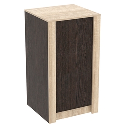 Прилавок из ДСП Модерн №1-КР-600 узкий отдельно- стоящий, Дуб Венге и Дуб Сонома