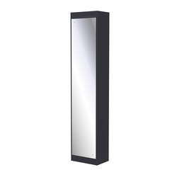 Стеллаж-накопитель из ДСП зеркальный, Антрацит