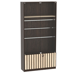 Витрина серии "Смок" №3, Дуб Венге и Дуб Сонома