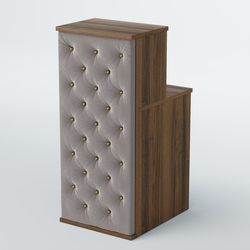 Ресепшен БАРОН №2 (карета золото), Орех + Велюр 16 Elephant