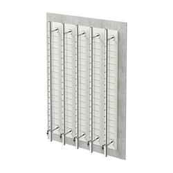 Дисплей настенный для очков ОПТИКА №1, Метрополитан Грей + Белый