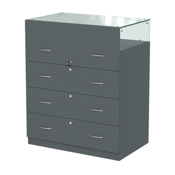 Истра прилавок ювелирный №1 (560мм), Темно-Серый