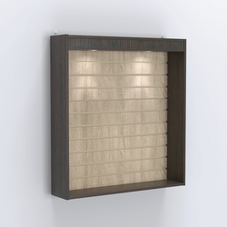 Витрина настенная №204-2В открытая с экономпанелью и верхней подсветкой, Дуб Венге