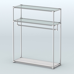 Островная торговая система ХРОМ 1200 мм №7, Ясень Анкор светлый