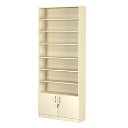 Стеллаж из ДСП с 6-ю полками 250x900 мм серии LEVEL-6 №11 (З/C - ДВП), Крем Вайс