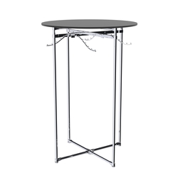 Хромированное вешало Круг №1-3 (верхняя платформа - ДСП 16мм), Черный