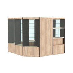 Павильон №6 из ДСП (9, 61 кв. м), Дуб Сонома + Дуб Венге