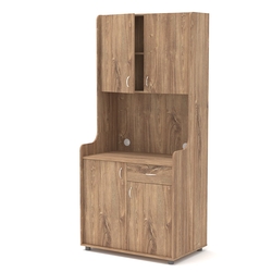 Офисная мини-кухня ЭЛЕГИЯ №2, Дуб Канзас коричневый