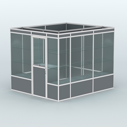 Павильон из профиля угловой №4а (5,5 кв.м), Темно-Серый