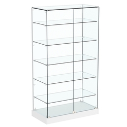 Витрина Хит продаж №505 (закрытая, задняя стенка - стекло), Белый