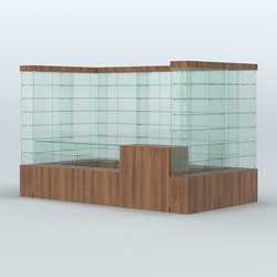 Павильон ИСТРА (глубина витрин-300мм) №3а (5, 94 кв.м), Орех