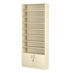 Стеллаж из ДСП с 7-ю полками 250x900 мм серии LEVEL-7 №11 (З/C - ДВП), Крем Вайс