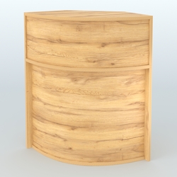 Ресепшен-Лайт секторный-эконом №10, Дуб Золотистый